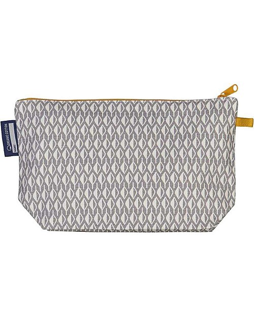 Coq en Pâte Beauty Case/ Astuccio Mammut - Grigio Chiaro - 100 % Cotone Bio Astucci per la Scuola