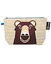 Coq en Pâte Beauty Case/ Astuccio Orso Bruno - 100 % Cotone Bio Astucci per la Scuola
