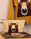 Coq en Pâte Beauty Case/ Astuccio Orso Bruno - 100 % Cotone Bio Astucci per la Scuola