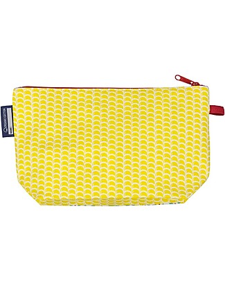 Coq en Pâte Beauty Case/ Astuccio Polpo - Giallo - 100 % Cotone Bio Astucci