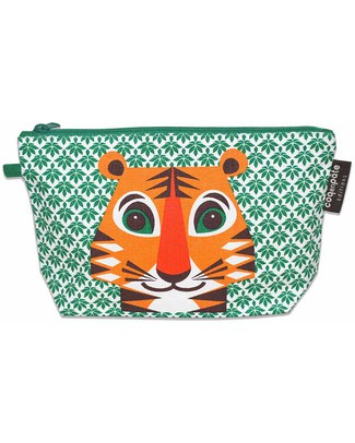 Coq en Pâte Beauty Case/ Astuccio Tigre - 100 % Cotone Bio Astucci per la Scuola