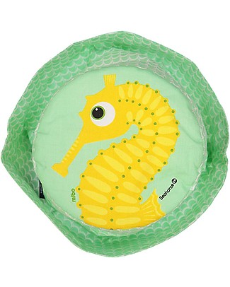 Coq en Pâte Cappellino Cavalluccio Marino, Verde Mela - 100% Cotone Bio Cappelli Estivi
