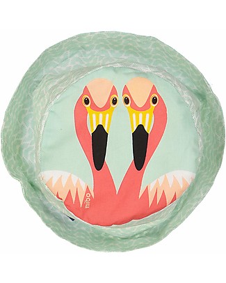 Coq en Pâte Cappellino Fenicottero Rosa - Blu - 100% Cotone Bio Cappelli Estivi