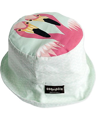 Coq en Pâte Cappellino Fenicottero Rosa - Blu - 100% Cotone Bio Cappelli Estivi