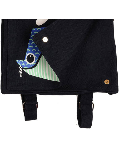 Coq en Pâte Cartella Zaino - Balena - 100% Cotone Bio (23x23x7.5 cm) Zaini Asilo