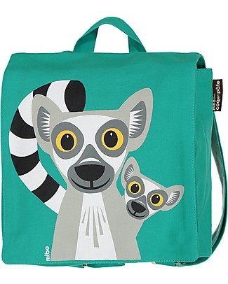 Coq en Pâte Cartella Zaino - Lemore - 100% Cotone Bio (23x23x7.5 cm) Zainetti