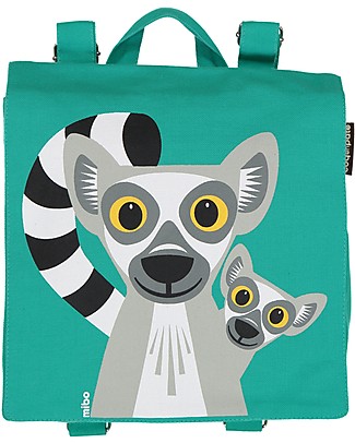 Coq en Pâte Cartella Zaino - Lemore - 100% Cotone Bio (23x23x7.5 cm) Zainetti