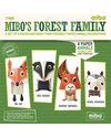 Coq en Pâte Set di 4 Animali di carta da costruire - Forest Family - 100% Carta Riciclata! Kit Fai Da Te