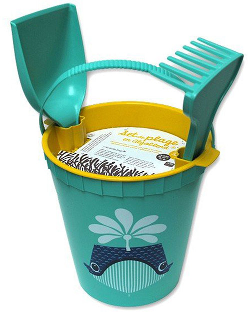 Coq en Pâte Set Giochi da Spiaggia - Balena Azzurro - 100% Algoblend® (alghe marine brune) Giochi da Spiaggia