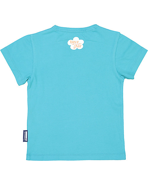 Coq en Pâte T-shirt Azzurra + Bottiglia in Acciaio Realizzata in Collaborazione con Qwetch Borracce Termiche