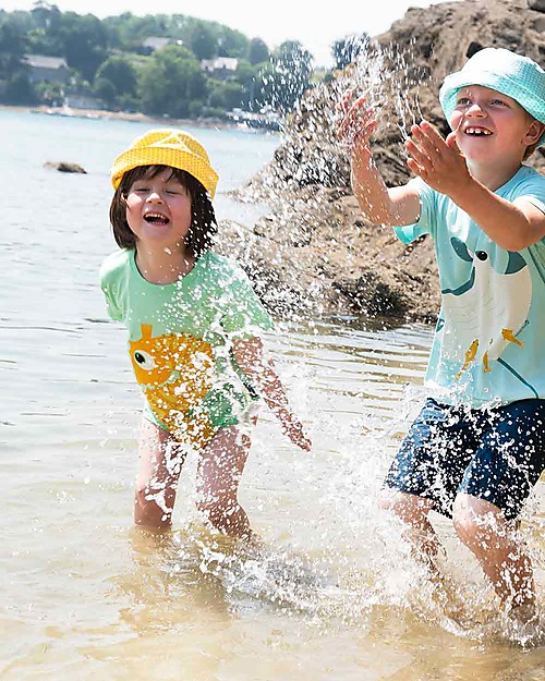 Coq en Pâte T-Shirt Cavalluccio Marino, Verde Mela - 100% Cotone Bio T-shirt