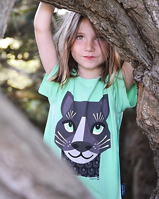 Coq en Pâte T-Shirt Giaguaro - Verde - 100% Cotone Bio T-shirt
