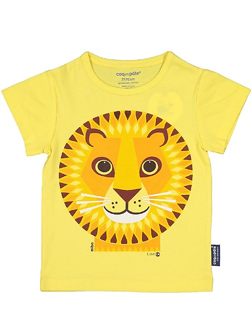 Coq en Pâte T-Shirt Leone - Giallo - 100% Cotone Bio T-shirt