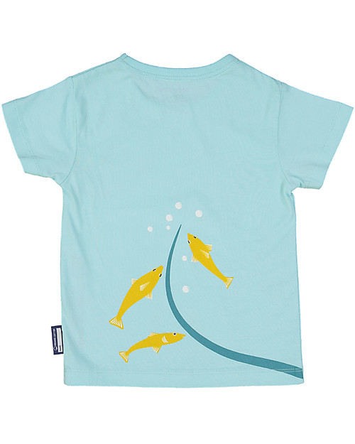 Coq en Pâte T-Shirt Manta, Azzurro - 100% Cotone Bio T-shirt