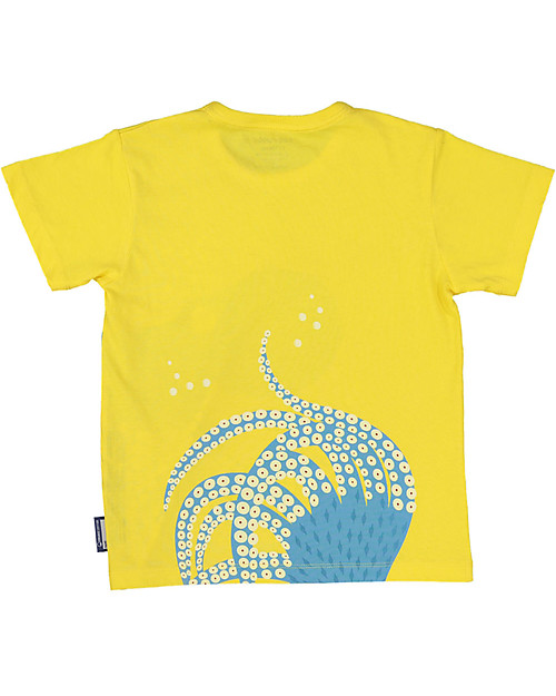Coq en Pâte T-Shirt Polpo, Giallo - 100% Cotone Bio T-shirt