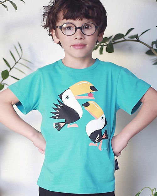 Coq en Pâte T-shirt Tucano - Blu - 100% Cotone Bio T-shirt