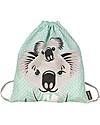 Coq en Pâte Zainetto Morbido Koala, Verde Acqua - 100% Cotone Bio - Perfetto per l'asilo! (37 x 33 cm) Zaini Asilo