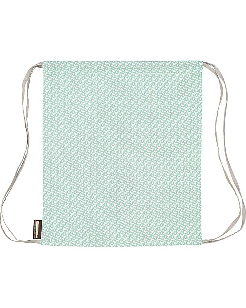 Coq en Pâte Zainetto Morbido Koala, Verde Acqua - 100% Cotone Bio - Perfetto per l'asilo! (37 x 33 cm) Zaini Asilo