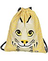 Coq en Pâte Zainetto Morbido Lince - Giallo - 100% Cotone Bio - Perfetto per l'asilo! (37 x 33 cm) Zaini Asilo