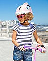 Crazy Safety Casco Bicicletta Bambina, Squalo Rosa - Colorato, Leggero e Indistruttibile! Caschi Bici