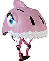 Crazy Safety Casco Bicicletta Bambina, Squalo Rosa - Colorato, Leggero e Indistruttibile! Caschi Bici