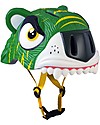 Crazy Safety Casco Bicicletta Bambino, Tigre Verde - Colorato, Leggero e Indistruttibile! Caschi Bici
