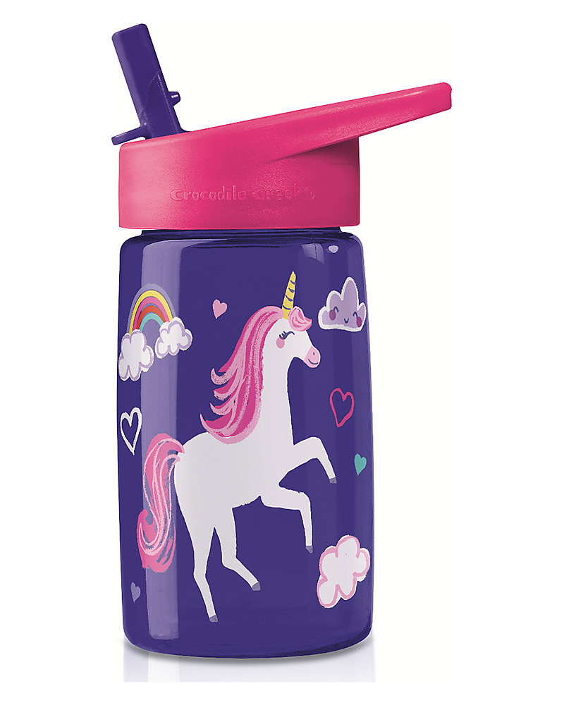 Borraccia Bambini Ricco Di Animali 600ml - Senza BPA, Rosa Con Cannuccia E Maniglia - Foto 10