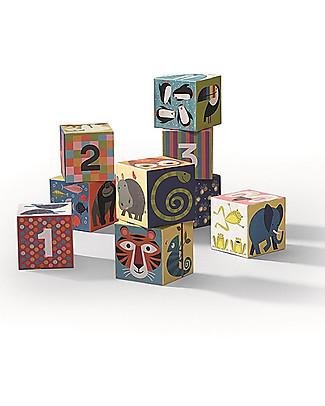 Crocodile Creek Jumbo Puzzle a Blocchi, Tanti Meravigliosi Animali e Numeri! - 9 pezzi Puzzle