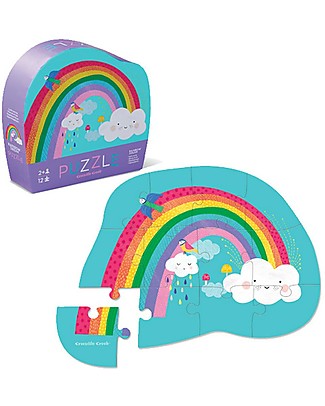 Crocodile Creek Mini-Puzzle, Arcobaleno - 12 pezzi! Giochi da Tavolo