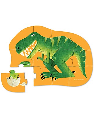 Crocodile Creek Mini-Puzzle Dinosauro Baby - 12 pezzi! Giochi Da Tavolo