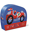 Crocodile Creek Mini-Puzzle Macchina da Corsa, 12 pezzi - Aiuta Coordinazione e Logica! Puzzle