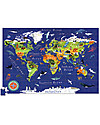 Crocodile Creek Puzzle (200 Pezzi) e Poster - Mappa del Mondo e i suoi Animali Puzzle