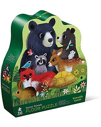 Crocodile Creek Puzzle 36 Pezzi Gli Amici del Bosco - Bellissima Scatola Illustrata e Fantastica Idea Regalo! Puzzle