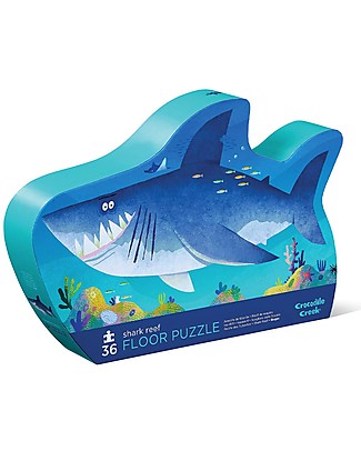 Crocodile Creek Puzzle 36 Pezzi Squalo - Bellissima Scatola Illustrata e Fantastica Idea Regalo! Puzzle