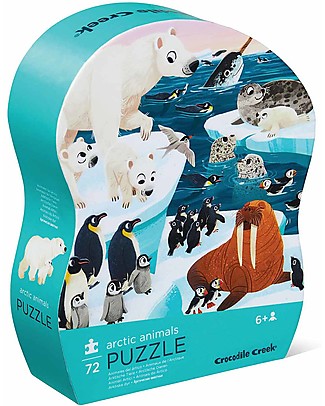 Crocodile Creek Puzzle 72 Pezzi Animali del Continente Artico - Bellissima Scatola Illustrata e Fantastica Idea Regalo! Puzzle