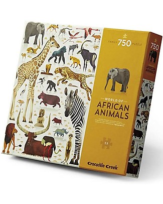 Crocodile Creek Puzzle 750 Pezzi - il Mondo degli Animali del Safari Puzzle