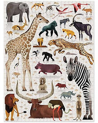 Crocodile Creek Puzzle 750 Pezzi - il Mondo degli Animali del Safari Puzzle