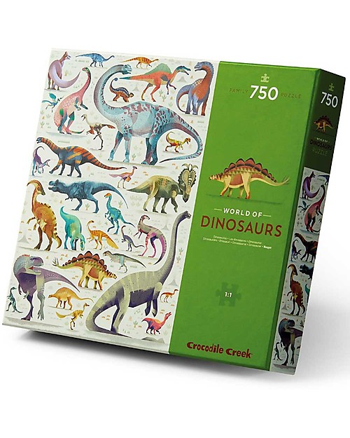Crocodile Creek Puzzle 750 Pezzi - Il Mondo dei Dinosauri Puzzle