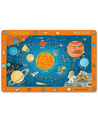 Crocodile Creek Tovaglietta Pappa 2-in-1 - Spazio - 28 x 43,5 cm Tovagliette_