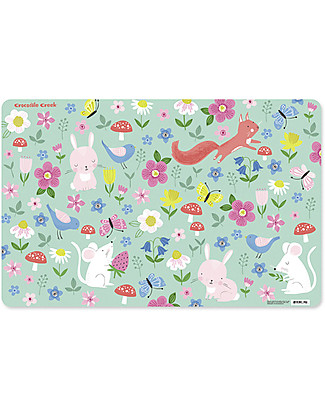 Crocodile Creek Tovaglietta Pappa, Il Giardino - 28 x 43,5 cm Set Pappa