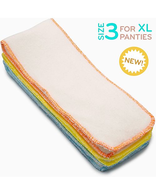 Culla di Teby Inserti Assorbenti Bambù Pile - Pacco da 3 Pezzi Pannolini Lavabili