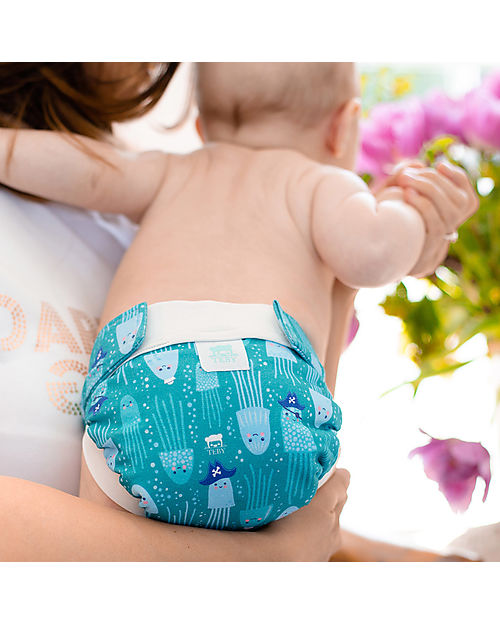 Culla di Teby Mutandina Bio - Jellyfish - Pannolino Lavabile Pannolini Lavabili