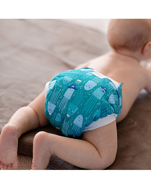 Culla di Teby Mutandina Bio - Jellyfish - Pannolino Lavabile Pannolini Lavabili
