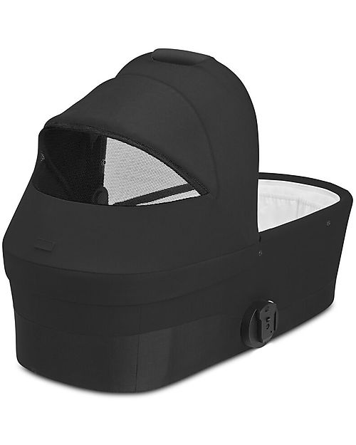 Cybex Bailos S Basic 3 in 1 - Deep Black - Passeggino Balios S Lux + Navicella S + Seggiolino Auto Aton B2 i-Size + CS Adattatore Passeggini Trio e Duo