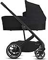 Cybex Bailos S Basic 3 in 1 - Deep Black - Passeggino Balios S Lux + Navicella S + Seggiolino Auto Aton B2 i-Size + CS Adattatore Passeggini Trio e Duo