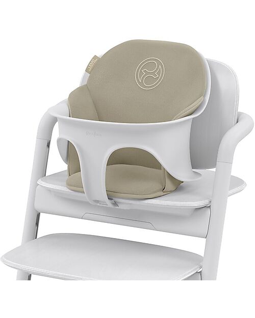 Cybex Cuscino per Seggiolone Lemo - Sand White/White - Super Comfort Accessori per Seggioloni