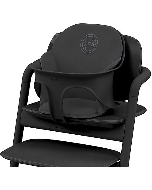 Cybex Cuscino per Seggiolone Lemo - Stunning Black/Black - Super Comfort Accessori per Seggioloni