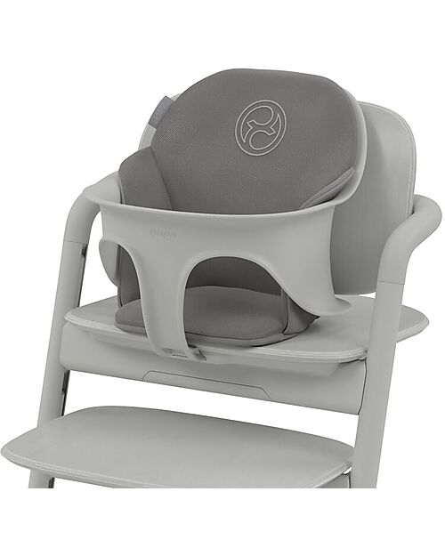 Cybex Cuscino per Seggiolone Lemo - Suede Grey/Mid Grey - Super Comfort Accessori per Seggioloni