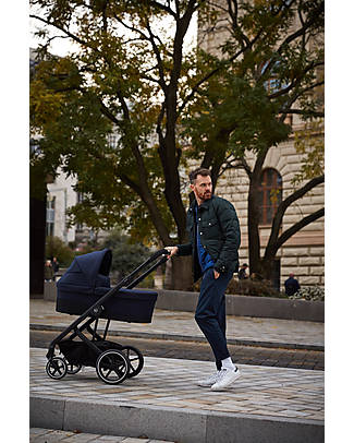 Cybex Duo Balios Lux S - Passeggino + Navicella - Navy Blu Passeggini Trio e Duo