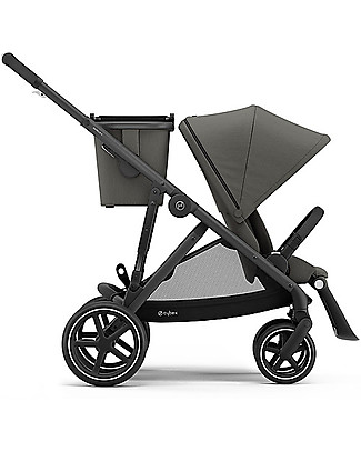Cybex Duo Gazelle S Passeggino + Navicella - Black/Soho Grey Passeggini Gemellari